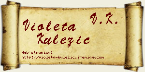 Violeta Kulezić vizit kartica